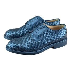 MR. COBBLER Luxury  Square Black  Shoes Oxfords men size 8.5-9